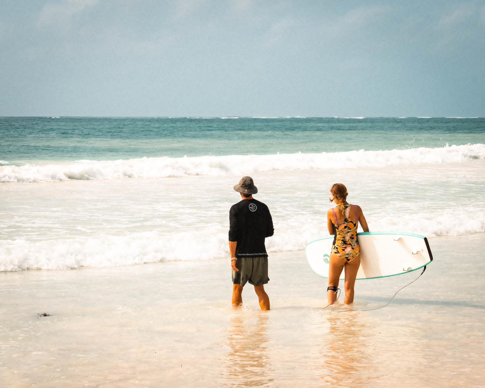 surfing in diani beach